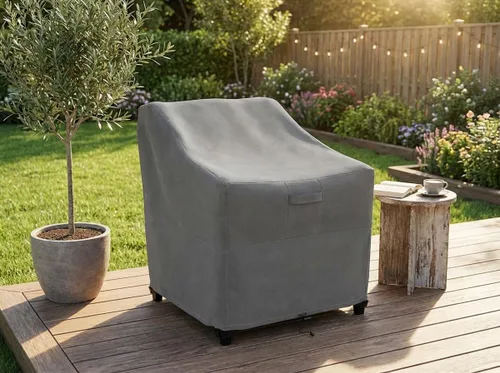 Miniatura 3 de Funda para silla de muebles de exterior de patio - Premium Heavy Duty - Gris