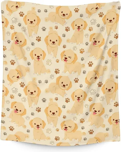 Miniatura 18 de Golden Retriever - Manta de regalo – 30 x 40 pulgadas, bonita manta de perro para amantes de los perros, niños, niños y niñas, mantas suaves