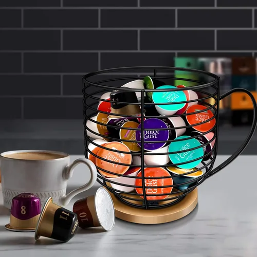 Miniatura 2 de BYTEAIDREX Soportes para cápsulas de café para mostrador - Soportes para cápsulas K para mostrador - Organizador de almacenamiento de cápsulas