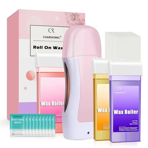 Miniatura 13 de Cuentas de cera de 2.5 lb/1100 g, kit de cera dura con 2 aceites de tratamiento de cera, cuentas de cera dura para piernas, axilas, cara y bikini