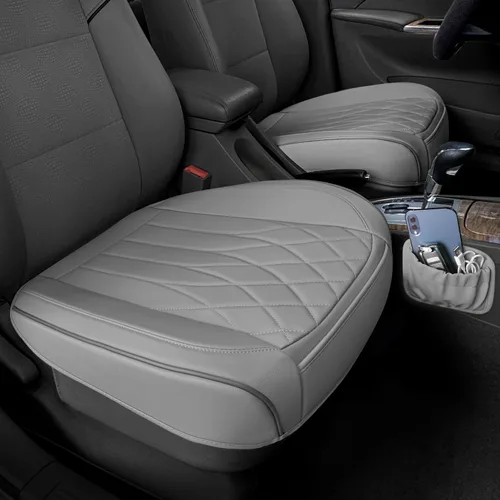 Miniatura 9 de 1 paquete de funda de cuero para asiento delantero de coche, funda inferior de asiento de coche, protectores de asiento de conductor antideslizantes