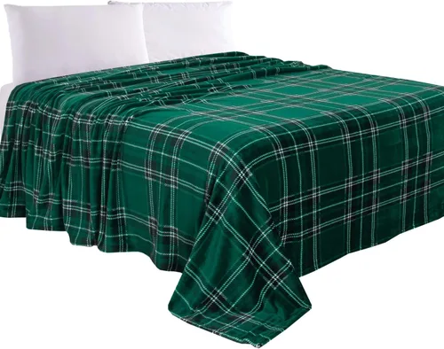 Miniatura 35 de Elegant Comfort Manta de Lujo con Sensación de Terciopelo, Manta Ligera para Todas las Estaciones, Ultra Suave, de Felpa de Forro Polar de Franela