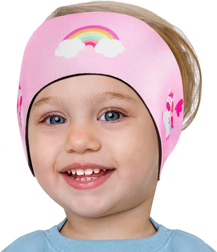 Miniatura 29 de HeySplash Diadema de natación, tapones para los oídos de natación, banda para los oídos de nadador, tapones para los oídos para niños, protector