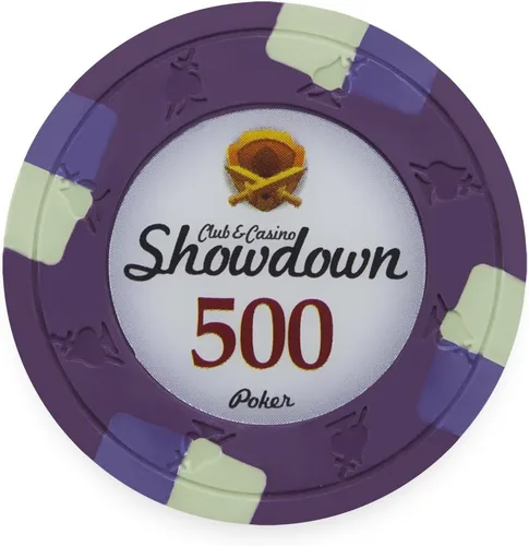 Miniatura 9 de Claysmith Gaming Paquete de 50 fichas de póquer Showdown, compuesto de arcilla pesada de 0.48 oz