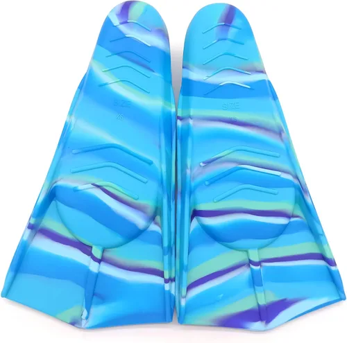Miniatura 15 de Gugmoy Kids Swim Fins,Comfortable Silicone Flippers for Swimming and Diving,Size Suitable Beginners Kids Girls Boys Adults