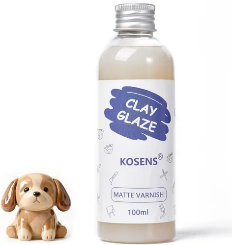 Miniatura 8 de 2 esmaltes de arcilla seca al aire de 3.4 fl oz, barniz brillante y mate para secado al aire, aumenta el brillo y la textura de la cerámica, evita