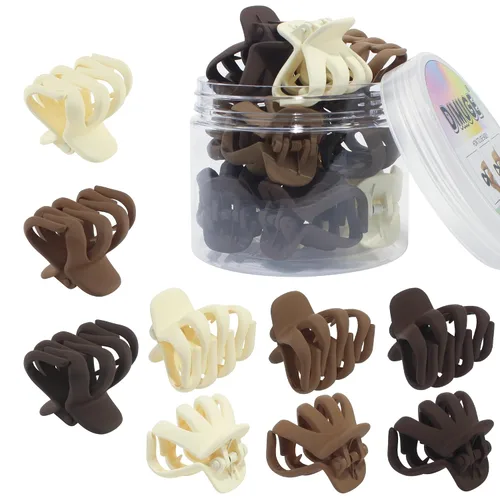Miniatura 7 de 9 pinzas para el pelo de pulpo de 1.6 in, medianas y pequeñas, pinzas para el cabello ámbar Aceessories antideslizantes, agarres fuertes