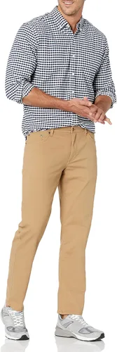 Miniatura 4 de Tienda Essentials Pantalón de sarga elástico de 5 bolsillos para hombre