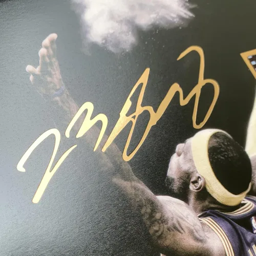 Miniatura 5 de sufenvera Foto enmarcada de baloncesto de LeBron James con firma de 10x8 pulgadas, exhibición de LeBron James de la colección de películas The Game