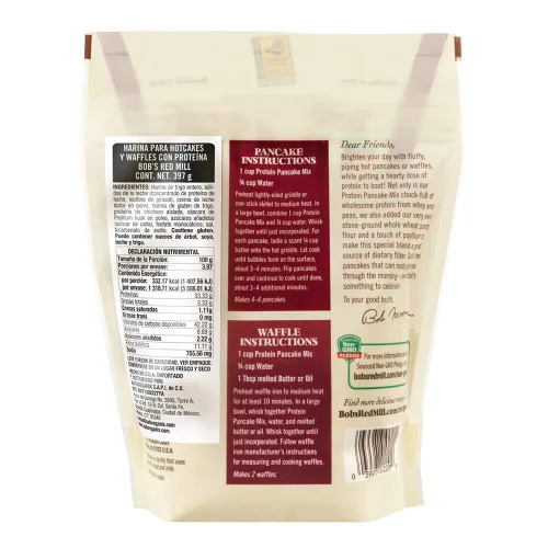 Miniatura 3 de Bob's Red Mill Mill Protein - Mezcla para panqueques y waffles, 14 onzas (paquete de 3)