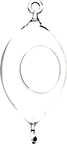 Miniatura 19 de WGV Globo de terrario colgante, ancho 5 pulgadas, altura 6 pulgadas, maceta de aire para suculentas, florero de vidrio transparente con parte