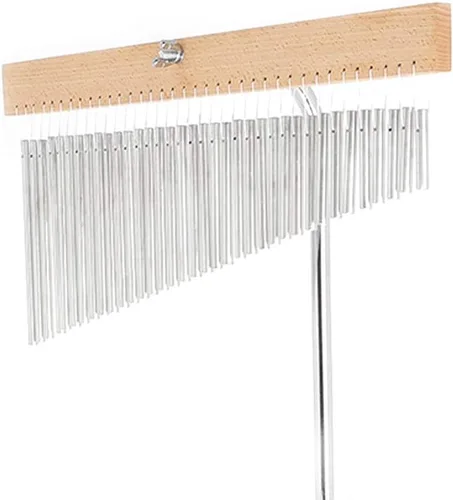 Miniatura 7 de LOMENTICS36-Tone Bar Timbres de barra de una hilera de viento de percusión musical plateada con soporte de montaje