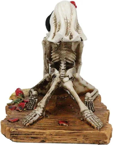 Miniatura 3 de Ebros Gift Love Never Dies Castaway Sea Stranded Wedding Skeleton Pareja Sexo en la playa Figura Día de los Muertos Halloween Decorativo San