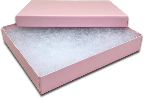 Miniatura 69 de TheDisplayGuys - Paquete de 25 cajas de cartón rellenas de algodón #33 para joyas, color rojo mate (3.5 x 3.5 x 1.0 pulgadas), para envío