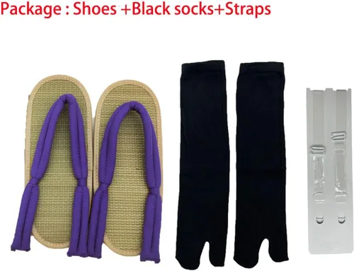 Miniatura 2 de GDAMSTO Zuecos de cosplay de anime con calcetines, zapatos, accesorios de disfraz