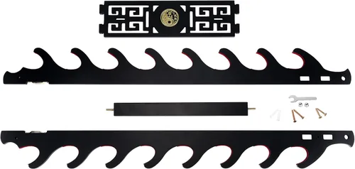 Miniatura 6 de Soporte para espada Katana - Soporte de pared acolchado de terciopelo Kirin de 1 nivel, soporte de Katana Samurái, soporte de exhibición de espada