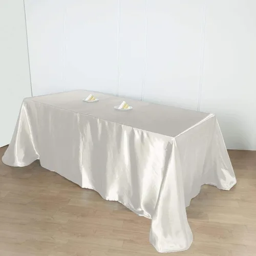 Miniatura 13 de BalsaCircle Mantel rectangular de satén fucsia de 90 x 156 pulgadas, para bodas, recepciones, eventos, cocina, comedor