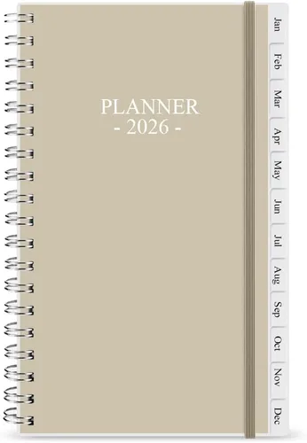 Miniatura 8 de Planificador de bolsillo/Calendario 2026 - enero de 2026 a diciembre de 2026, A6 Organizador semanal y mensual, cuaderno y diario para rastrear
