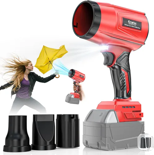 Miniatura 11 de Soplador de hojas de 800,000 RPM compatible con Makita18V: soplador de polvo inalámbrico Ecarke Turbo Jet Soplador eléctrico de mano alimentado