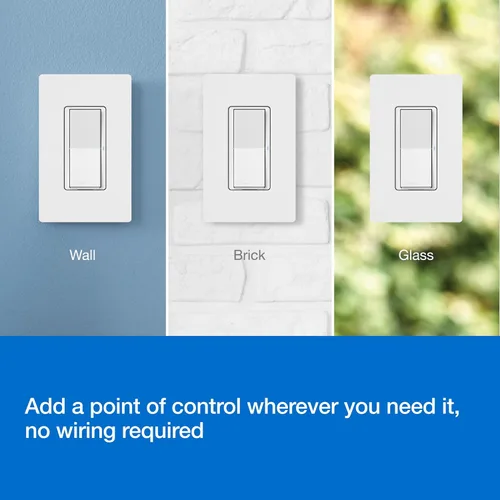 Miniatura 4 de Lutron Paddle Pico - Control remoto para atenuadores/interruptores inteligentes Caseta, control de encendido/apagado, para uso en mesa o montaje