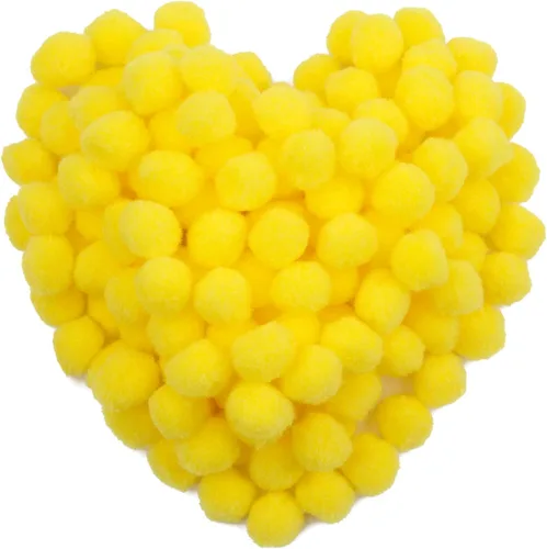 Miniatura 37 de Morfen 150 pompones para manualidades, color marrón claro, bolas de pompón mullido de 1 pulgada para manualidades, proyectos de manualidades