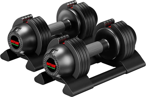 Juego de mancuernas ajustables de 22 libras, par de mancuernas ajustables, perfecto para entrenamiento de fuerza y entrenamientos de fitness