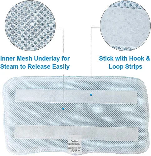 Miniatura 3 de Fushing Almohadillas de repuesto para trapeador de vapor, almohadillas de microfibra lavables de repuesto para trapeador de vapor y rociador Shark