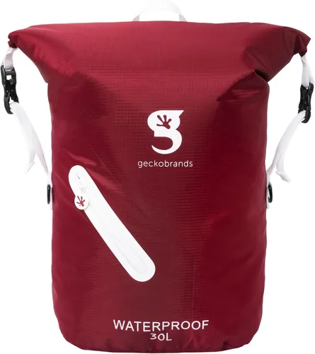 Miniatura 23 de geckobrands Mochila impermeable ligera de 30 L - Bolsa ligera impermeable para exteriores, senderismo, viajes, actividades acuáticas ligeras Verde