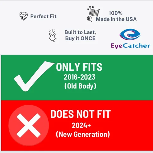 Miniatura 4 de EyeCatcher PRO Premium - Letras de inserción compatibles con Tacoma 2016-2023 (negro y cromo)