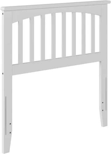 Miniatura 6 de Atlantic, muebles con cabecera tipo Mission, Madera, Blanco