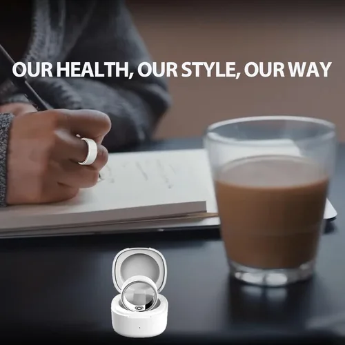 Miniatura 2 de Smart Ring Sleep Fitness Tracker, registra el sueño, frecuencia cardíaca, temperatura, oxígeno en sangre y podómetro, anillo de salud con estuche