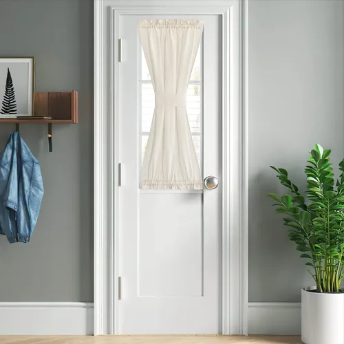 Miniatura 51 de NICETOWN - Cortinas transparentes para puerta de ventana, tratamiento de ventana lateral para puertas estrechas de vidrio/cocina/puerta delantera