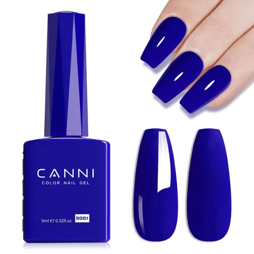 Miniatura 73 de CANNI - Esmalte de uñas en gel azul real, 1 unidad de 0.5 onzas, color azul marino, gel de cobalto oscuro profundo, para quitar el esmalte de uñas