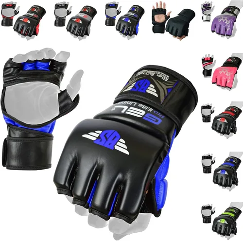 BeSmart Guantes de MMA, guantes de kickboxing UFC, guantes de entrenamiento de MMA, equipo de entrenamiento de artes marciales mixtas, guantes de