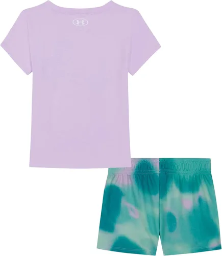 Miniatura 34 de Under Armour baby-girls Short Sleeve Shirt and Shorts Set, Durable Stretch and Lightweight