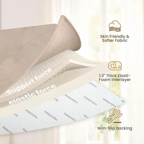 Miniatura 3 de Alfombra de juego para bebé para piso, 47 x 47 pulgadas (beige)