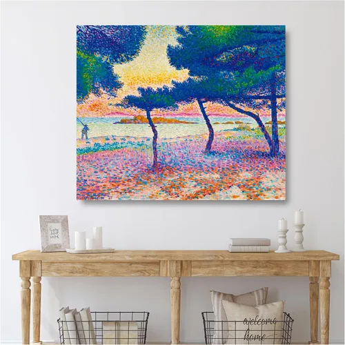 Miniatura 579 de A&T ARTWORK Campo de trigo con cipreses de Van Gogh Las reproducciones de arte clásico mundial, impresiones en lienzo giclée para decoración