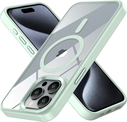 Miniatura 15 de Funda magnética para iPhone 12 Pro Max, compatible con MagSafe, [protección contra caídas de grado militar] TPU suave y transparente para iPhone 12