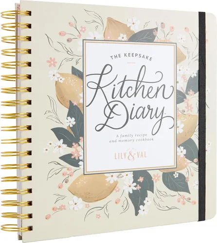 Miniatura 3 de C.R. Gibson Cuaderno de cocina con tapa dura en espiral, libro de cocina familiar, 8.5 x 9.5 pulgadas, limones