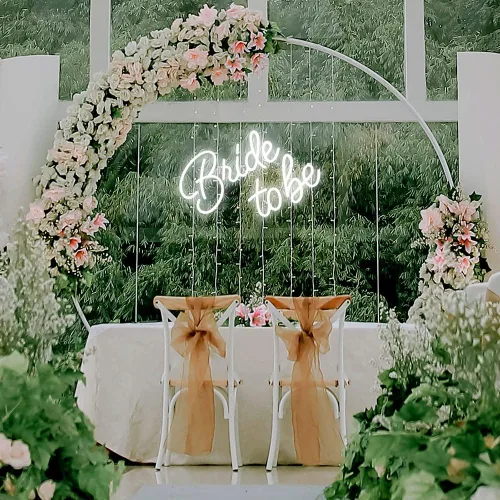 Miniatura 5 de Letrero de pared LED con texto en inglés "Bride to be Letras" para Navidad, despedida de soltera, regalos de compromiso, letrero de neón