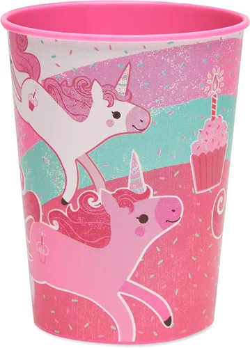 Miniatura 8 de American Greetings Suministros de fiesta de unicornio, platos de postre de papel (40 unidades)