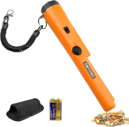 Miniatura 9 de Detector de metales de Dmtraer Pinpointer, impermeable profesional con batería de 9V High Sensitivity 360° Detection Handheld Pin Pointer Wand