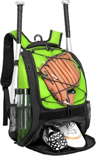 Miniatura 14 de DAFISKY, Mochila para Bolsón de Béisbol y Sóftbol - Mochila para Equipo de Bate de Béisbol, Sóftbol y Bola T para Jóvenes y Adultos con Soportes