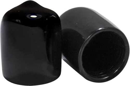 Miniatura 30 de Prescott Plastics Tapones de plástico flexibles de 1/2" (12.7 mm) de diámetro exterior, tapas redondas de tubo de metal negro, inserciones fuertes