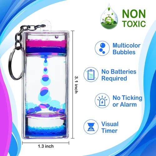 Miniatura 2 de Liquid Motion Bubbler - Juguetes sensoriales fascinantes - Llaveros antiestrés para regalos y recuerdos de fiesta