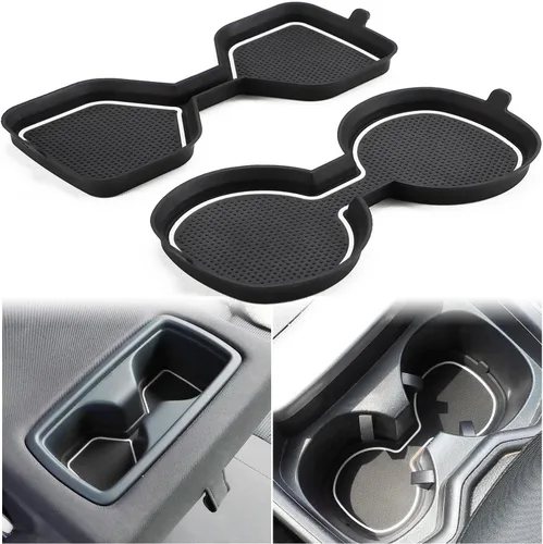 Miniatura 12 de Auovo Insertos de portavasos 3D para Toyota RAV4, accesorios 2025 2024 2023 2022 2021 2020 2019 de silicona para consola central portavasos