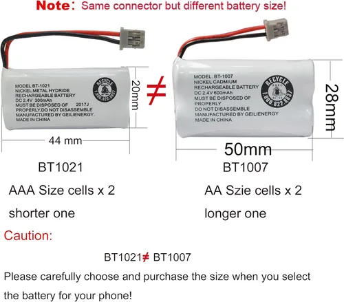 Miniatura 4 de BT1007 BT-1007 BBTY0651101 Batería compatible con BT904 BT-904 BT1015 BBTY0460001 BBTY0510001 BBTY0624001 BBTY0700001 HHR-P506, HHR-P506, HHR-P5001