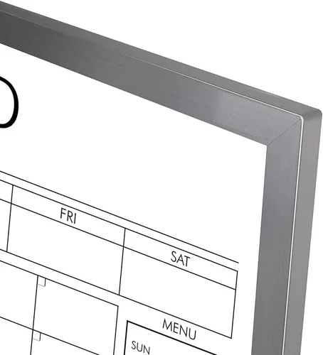 Miniatura 3 de Pizarra blanca personalizada de borrado en seco de 24 pulgadas de ancho x 18 pulgadas de alto con nombre personalizado, calendario familiar mensual