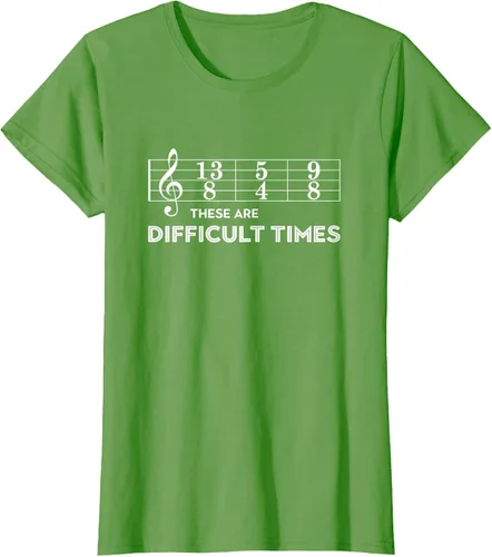 Miniatura 57 de Musician - Camiseta con texto en inglés "These are Difficult Times", talla S