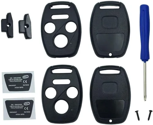 Miniatura 8 de Funda para llavero Honda CR-V Odyssey Accord Crosstour Civic CR-Z, repuesto de carcasa de llave remota sin llave con destornillador